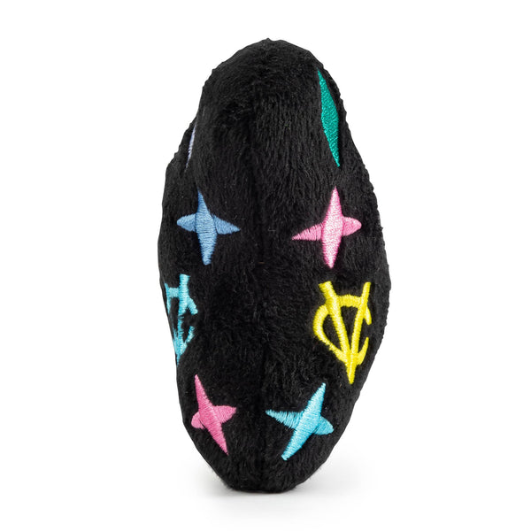 Black Monogram Chewy Vuiton Bone Squeaker Dog Toy: XL