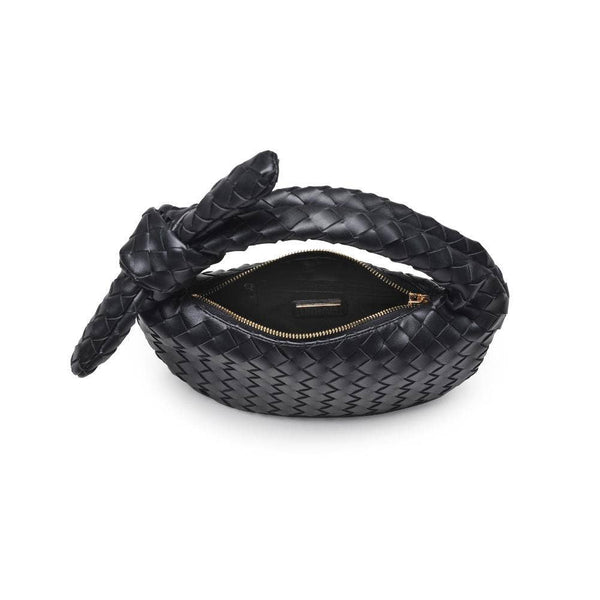 Lizbeth Woven Knot Clutch: Natural