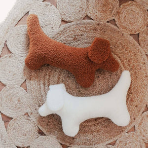 Dachshund Dog Cushion- Dog Plush Throw Pillow: Brown