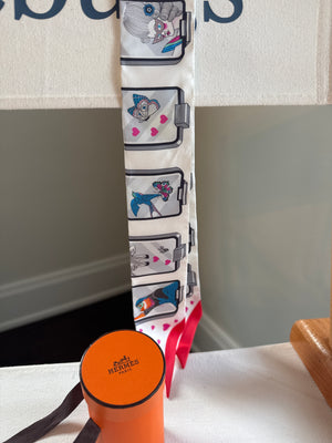 Hermes’ popular Story Twilly in White - multicolour