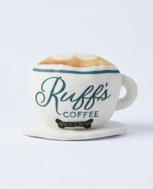 Ruff's Coffee Cup  | Plush Squeaker Dog Toy