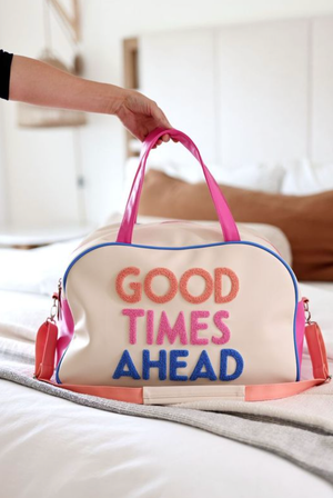 Duffle Bag - Good Times Ahead (Cream/Coral/Pink/Blue)