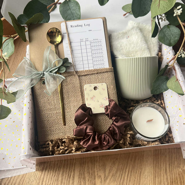 Coffee/Tea Lover Blind Date with a Book Gift Box: Mystery