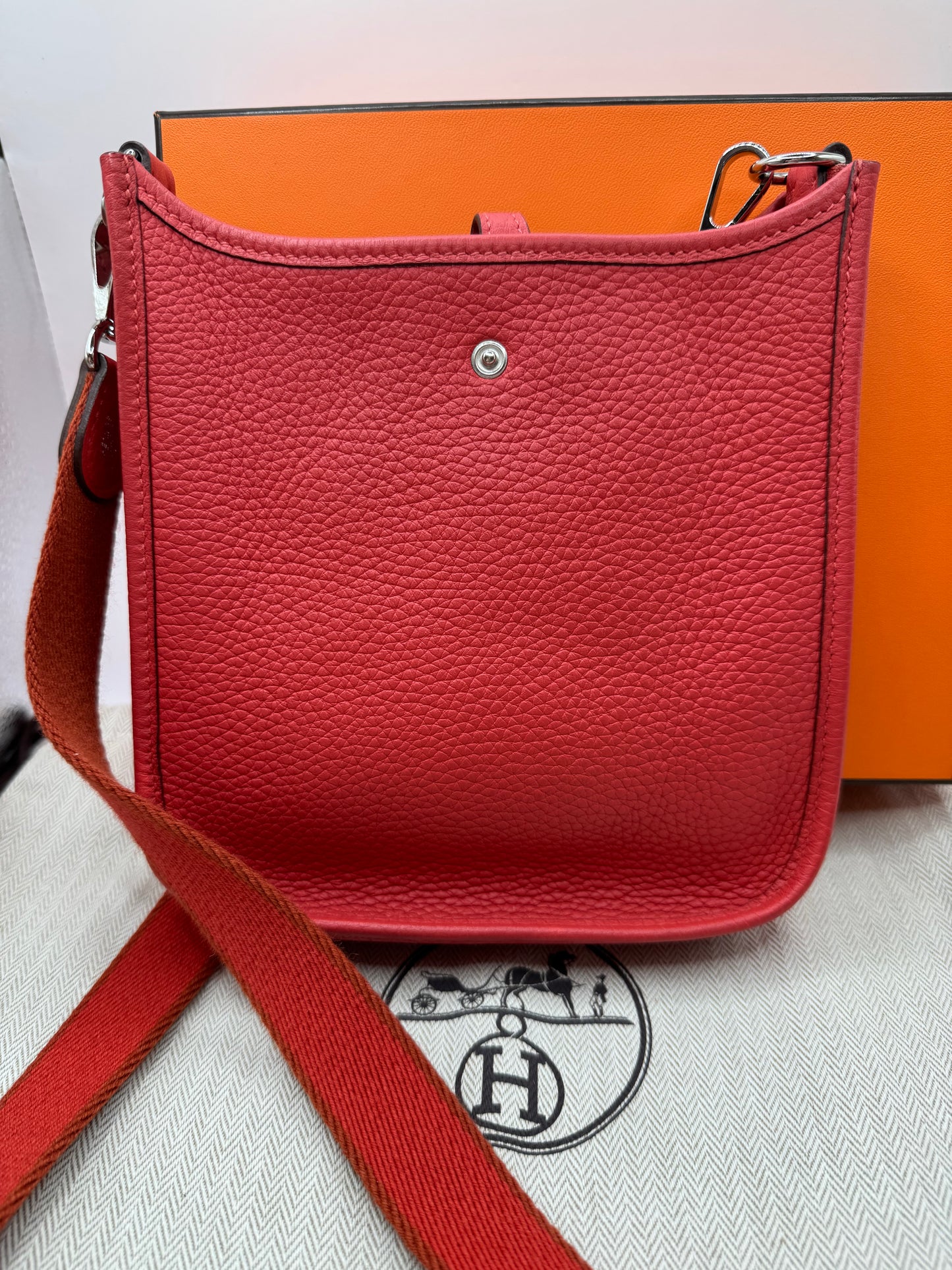 Hermes’ Evelyne Rouge Tomate 2015 TPM Palladium HW