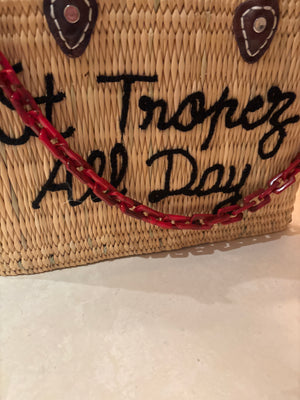 Convertible Ashley Acrylic Red Strap: 23 inches