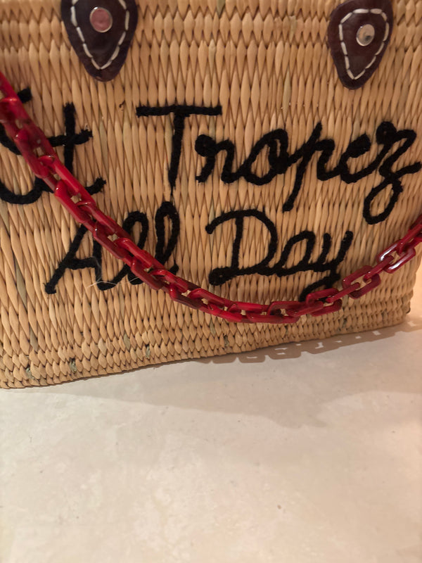 Convertible Ashley Acrylic Red Strap: 23 inches