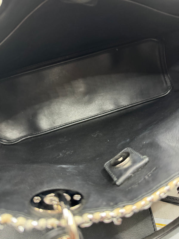 Christian Dior Limited Edition Large Diorissimo Tote – Metallic Tweed with Patches