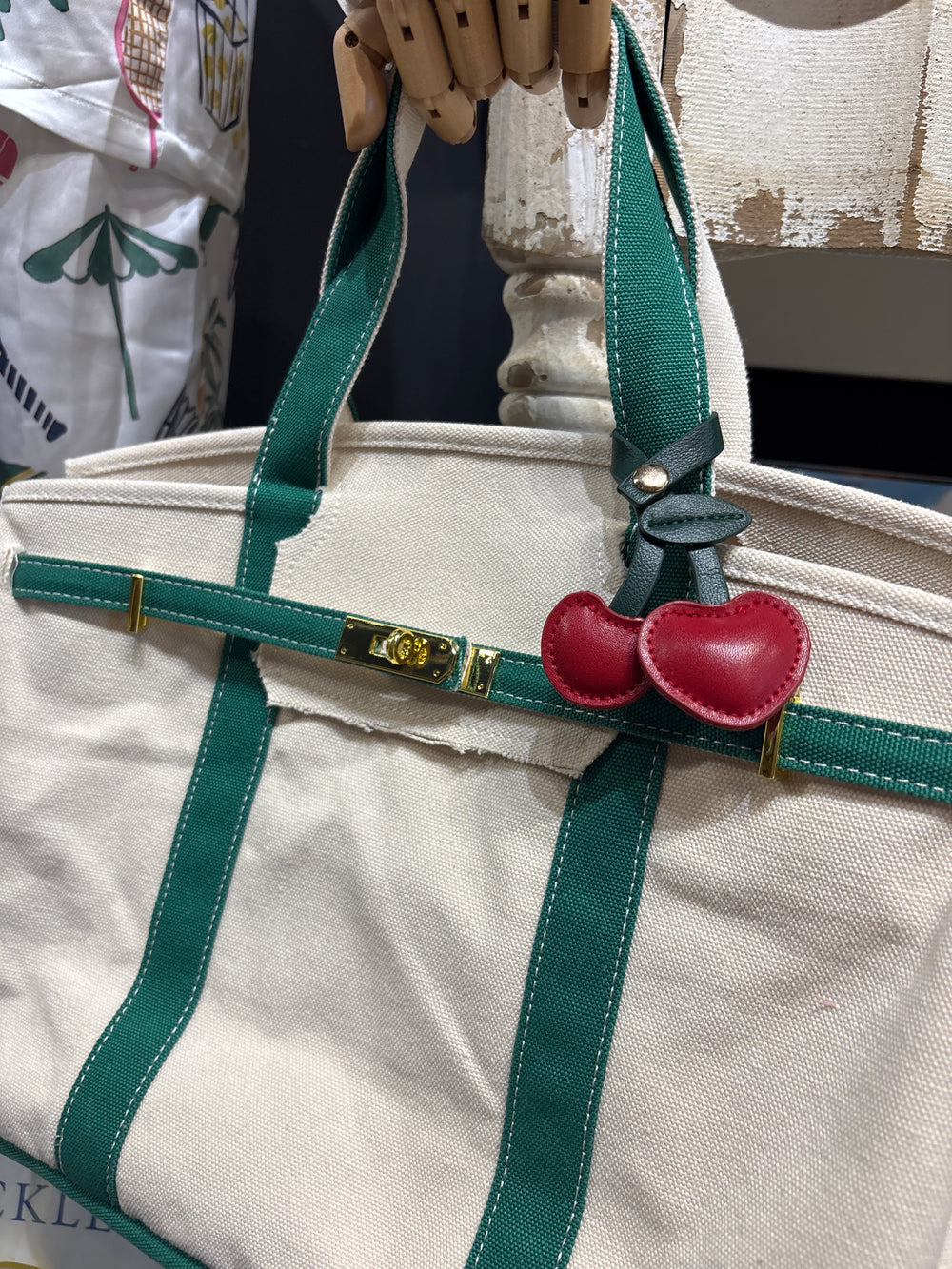 Cherry bag charm