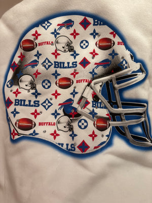 Buffalo Bills Helmet Pro Football Graphic cropped sweatshirt