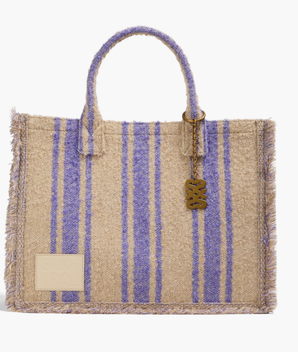Sandro Beige & Lilac Tote