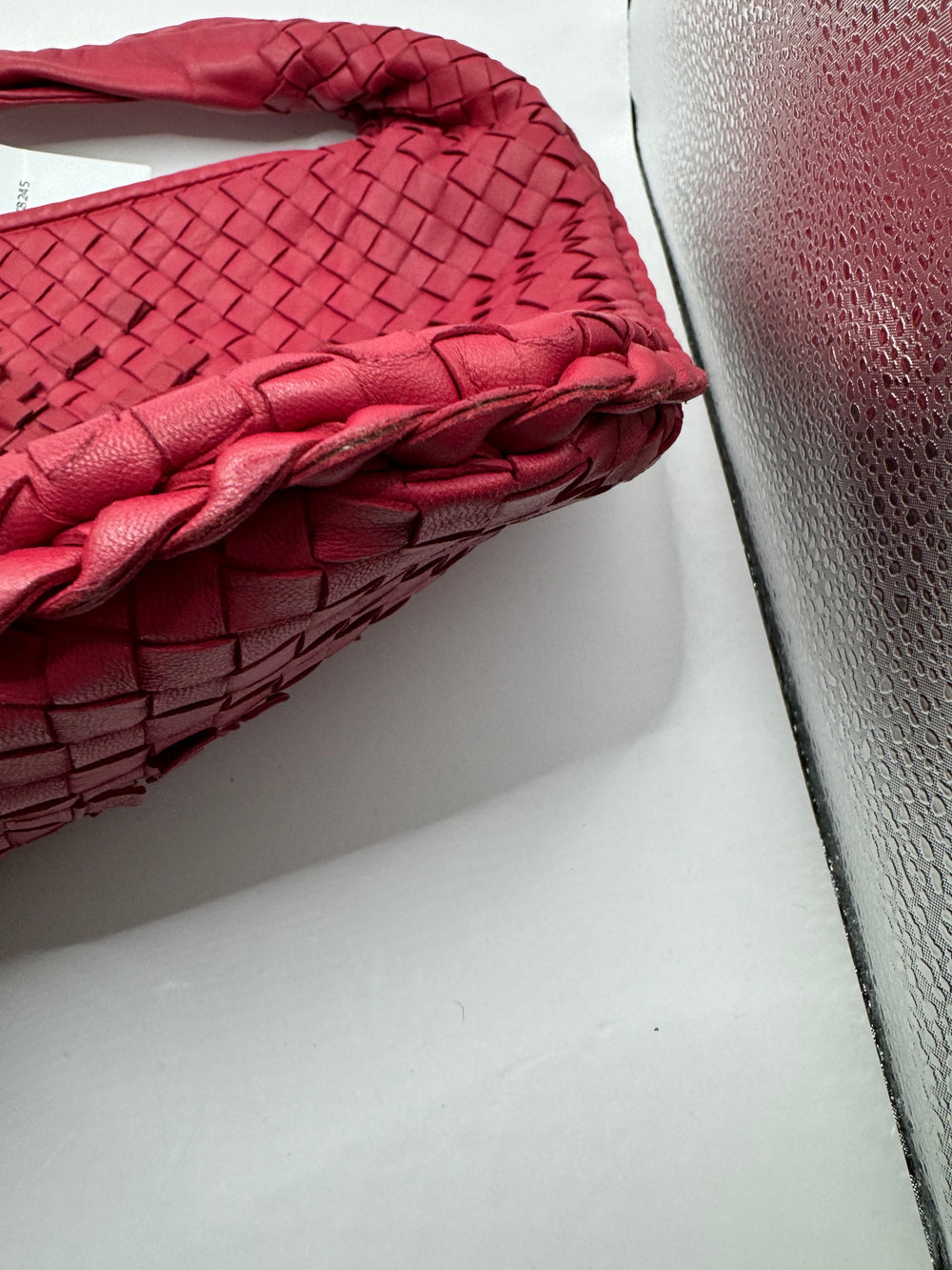 Bottega Venetta Interwoven Hobo Bag in Raspberry or Brown