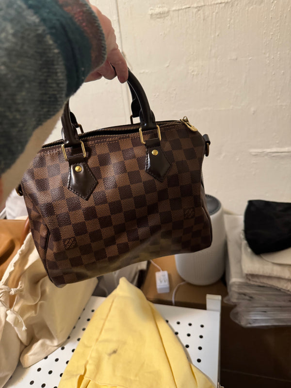 Louis Vuitton Speedy 25 Damier Ebene Bandouliere
