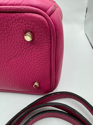 Dior Hot Pink w/ navy interior Mini Diorissimo small tote with GHW