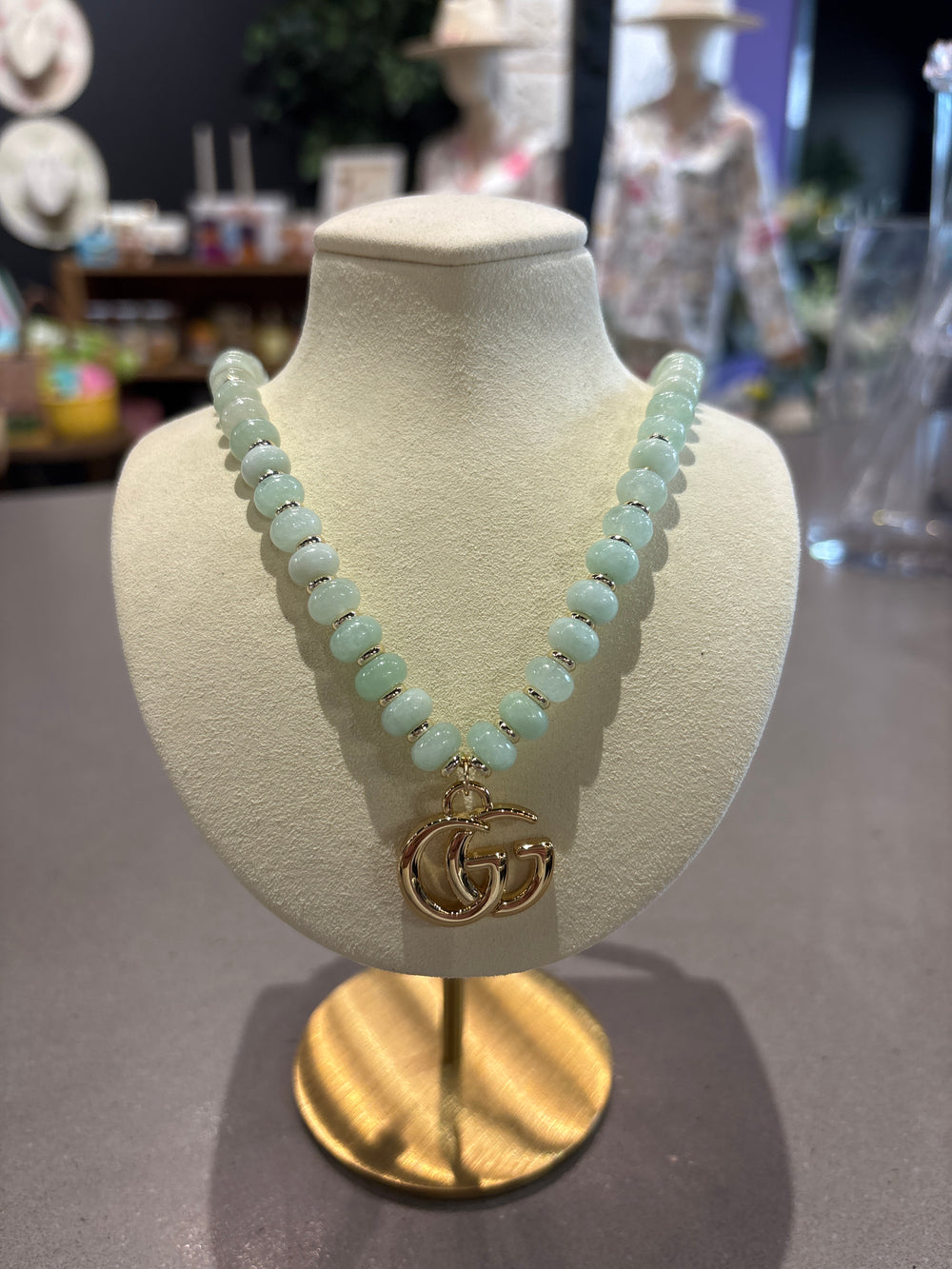 Gucci Upcycled Mint Candy Necklace