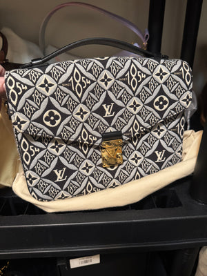 Louis Vuitton limited edition Black Monogram Jacquard Pochette Metis Mm Handbag