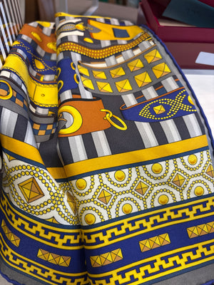 Hermes Silk Scarf ￼Colliers de Chien