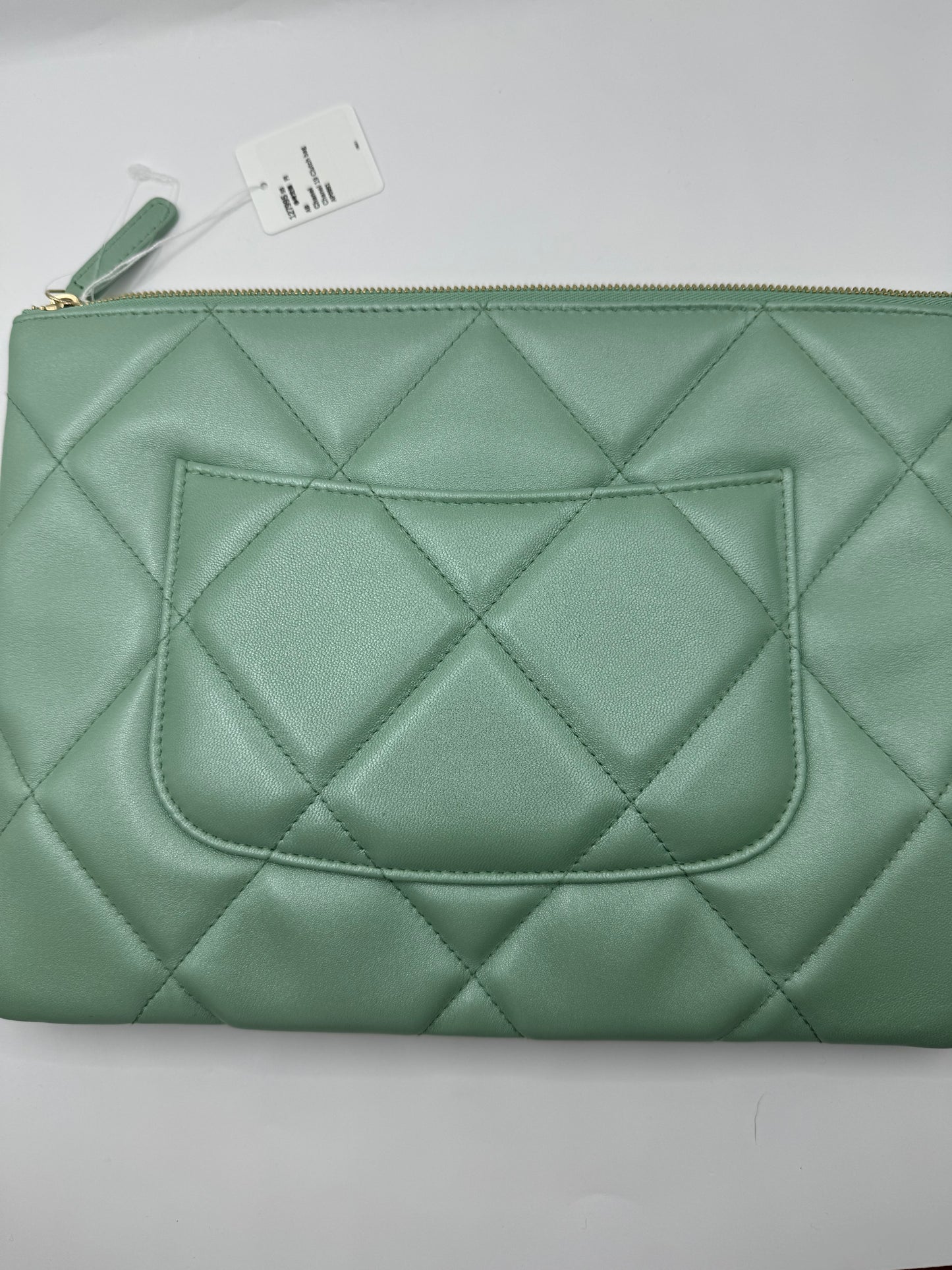 Chanel 19 Mint Pearl Envelope Pouch