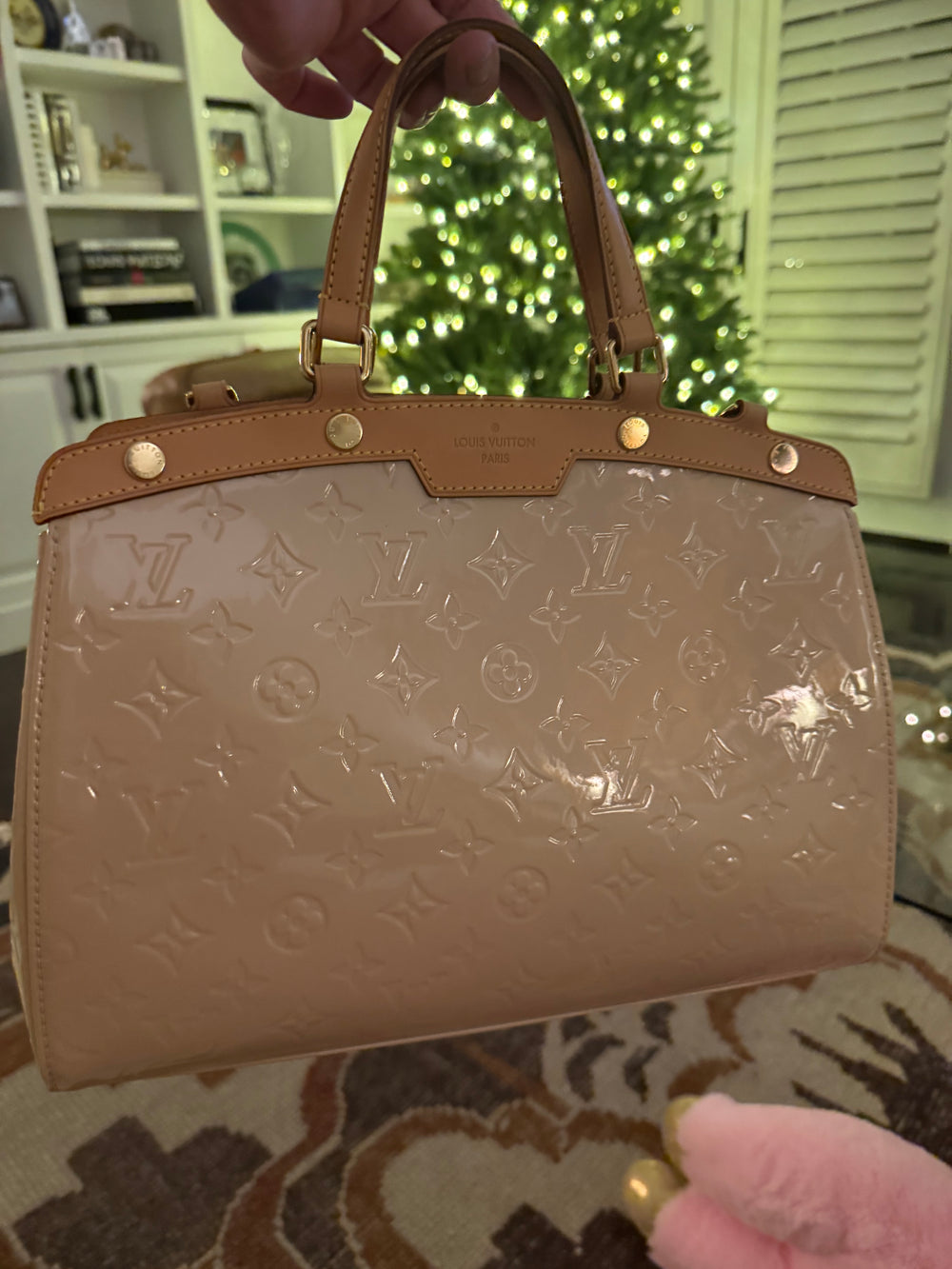 Louis Vuitton Vernis Patent leather Brea MM by Marc Jacob’s rose angelique