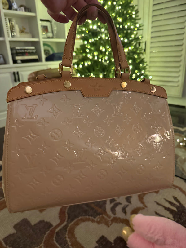 Louis Vuitton Vernis Patent leather Brea MM by Marc Jacob’s rose angelique