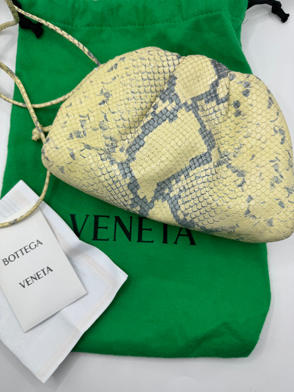 Bottega Venetta Python Print Crossbody Pouch