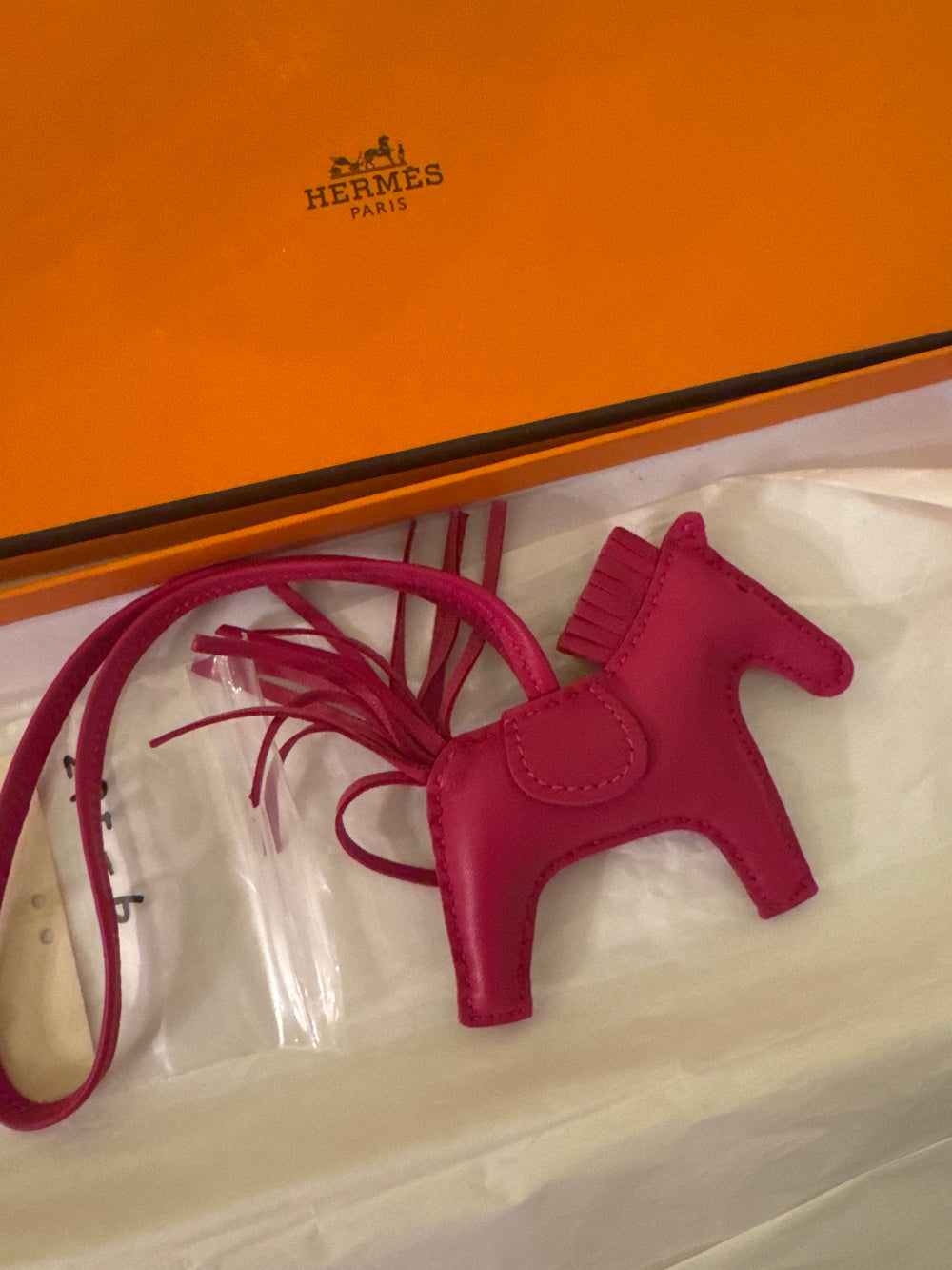 Hermes’ Charm Rodeo PM Rose Mexico Anyomiro bag charm