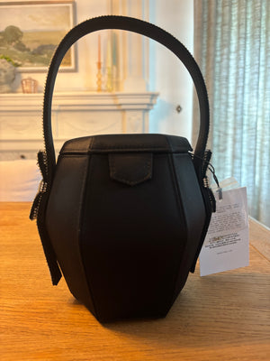 Kara Black Bow Basket Bag
