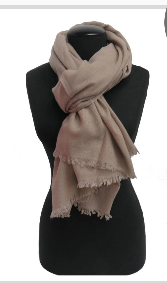 Portolano Cashmere Pashmina  in Mushroom