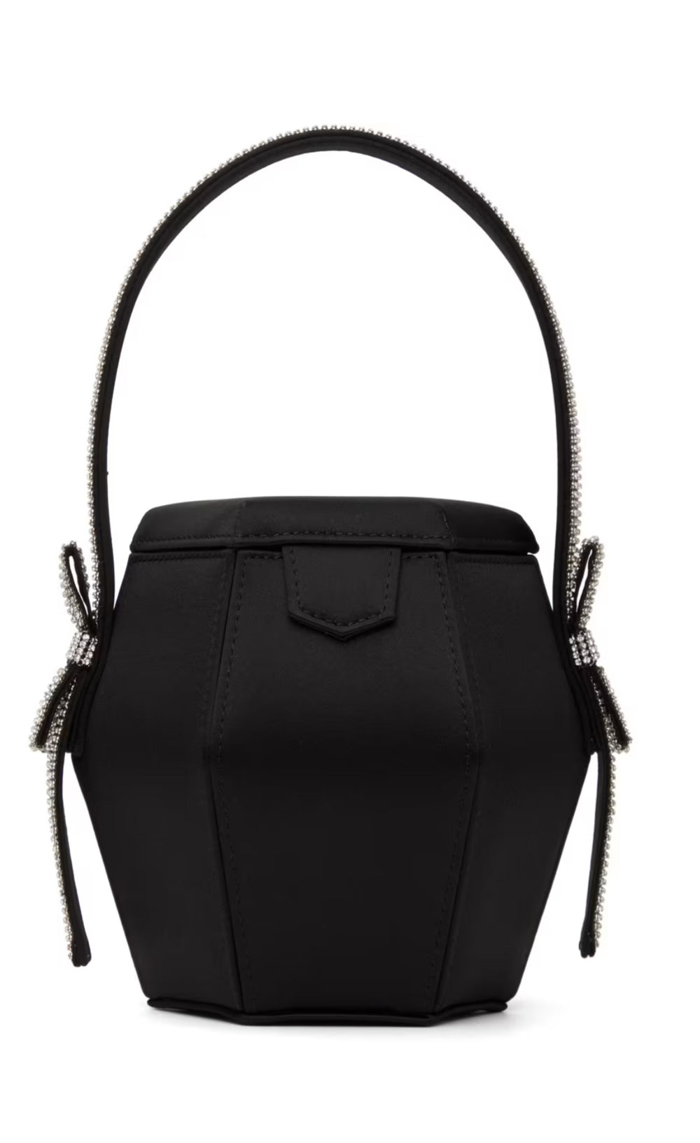Kara Black Bow Basket Bag