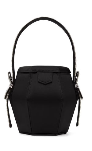 Kara Black Bow Basket Bag