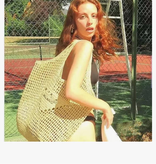 Straw Tote Bag