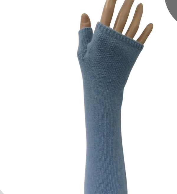 Portolano Classic Cashmere Arm Warmer in Belafonte Blue