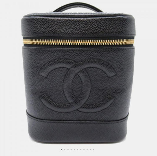 Chanel Caviar CC Vanity Case Caviar leather