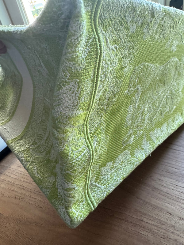 Christian Dior Toile Medium Book Tote Pale Green