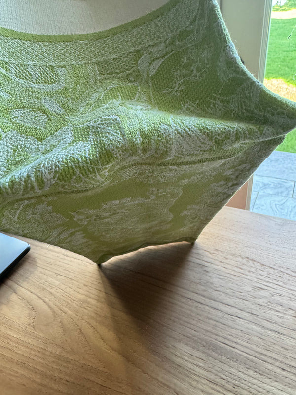 Christian Dior Toile Medium Book Tote Pale Green