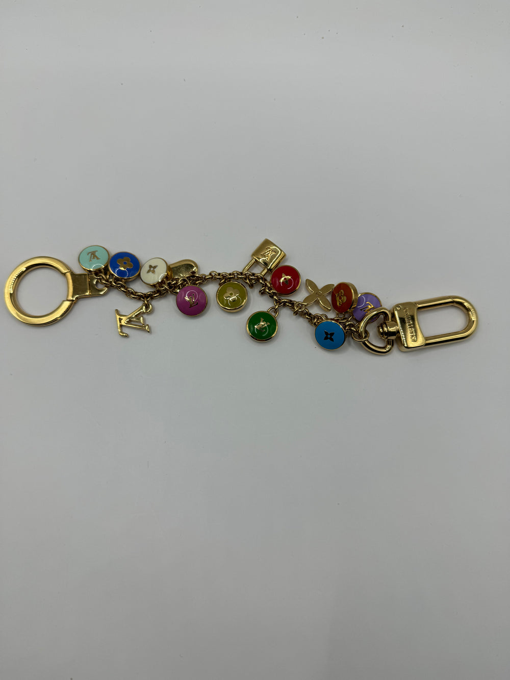 Louis Vuitton Port Cles Chainne Pastilles GHW Charm/keychain multicolour vintage