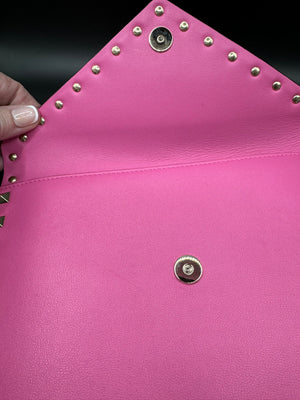 Valentino Barbie Hot Pink Rockstud Wristlet Pouch bag