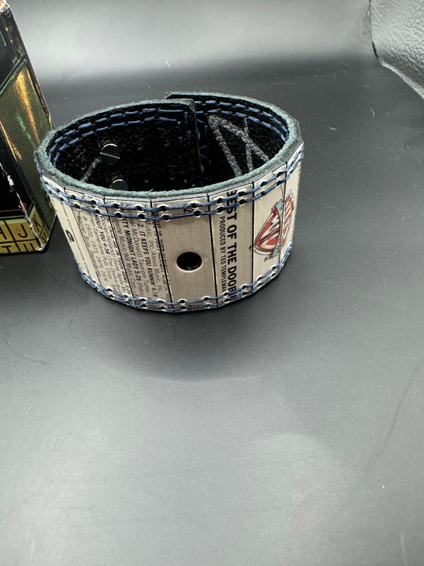 Vinyl Record Leather bracelet. Doobie Brothers