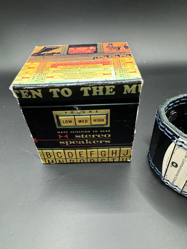 Vinyl Record Leather bracelet. Doobie Brothers
