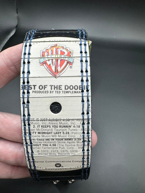 Vinyl Record Leather bracelet. Doobie Brothers