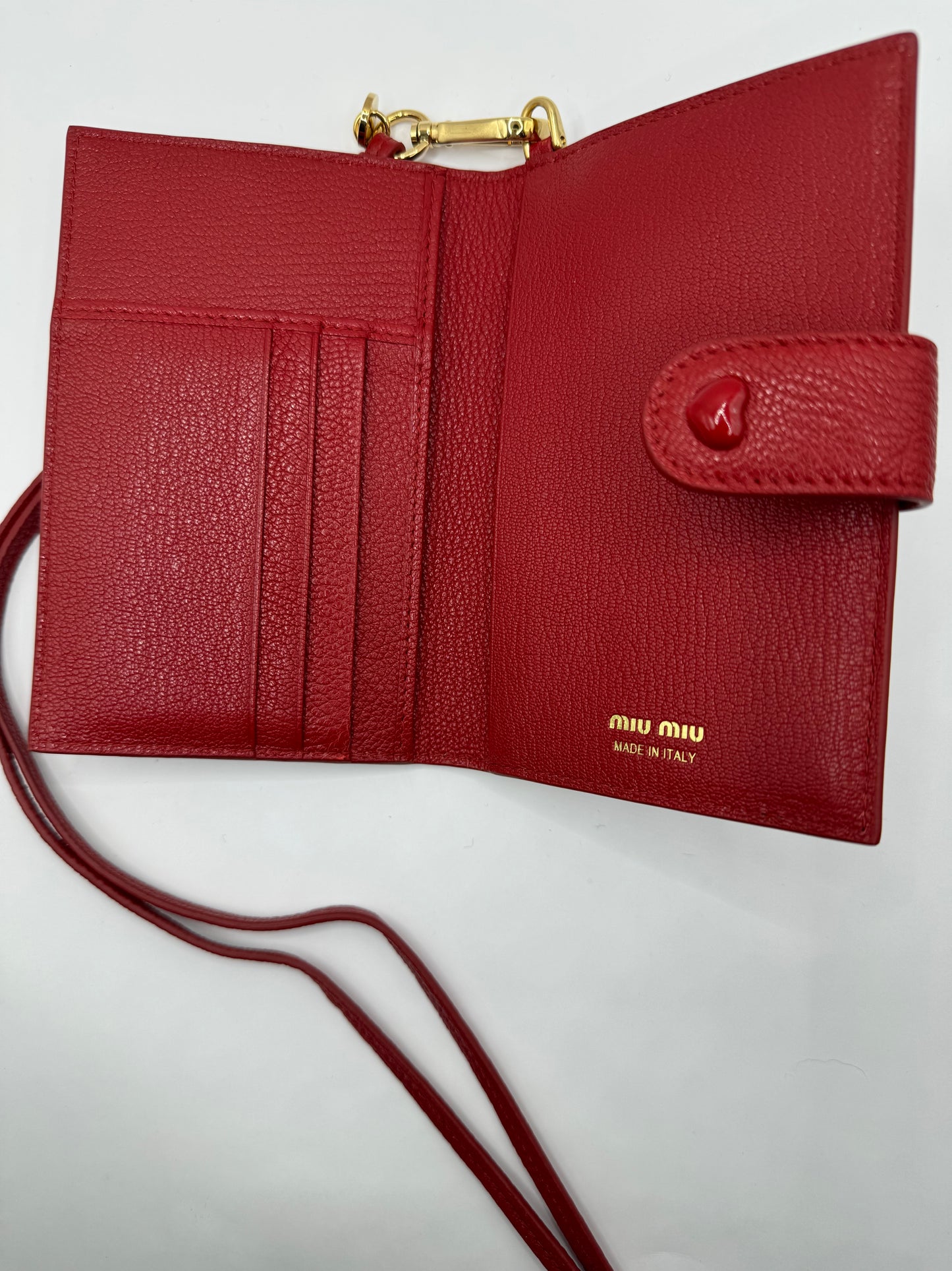 Miu Miu Card Holder on leather strap