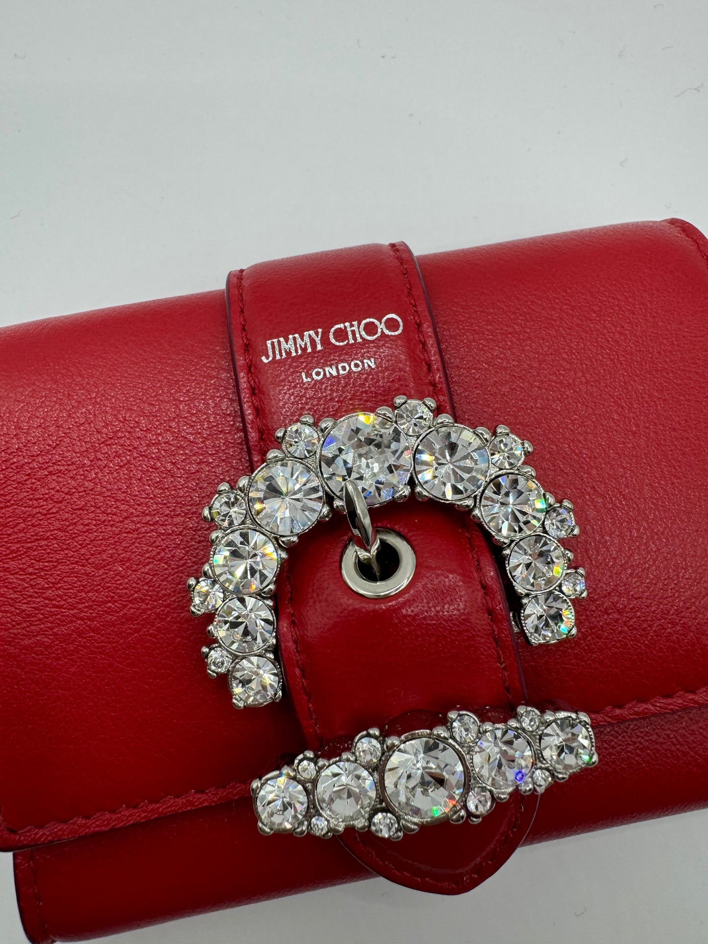 Jimmy Choo Cerise Fold out wallet in red