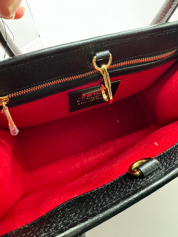 Gucci Felt Calfskin Script Logo 100th Limited Shopping Tote