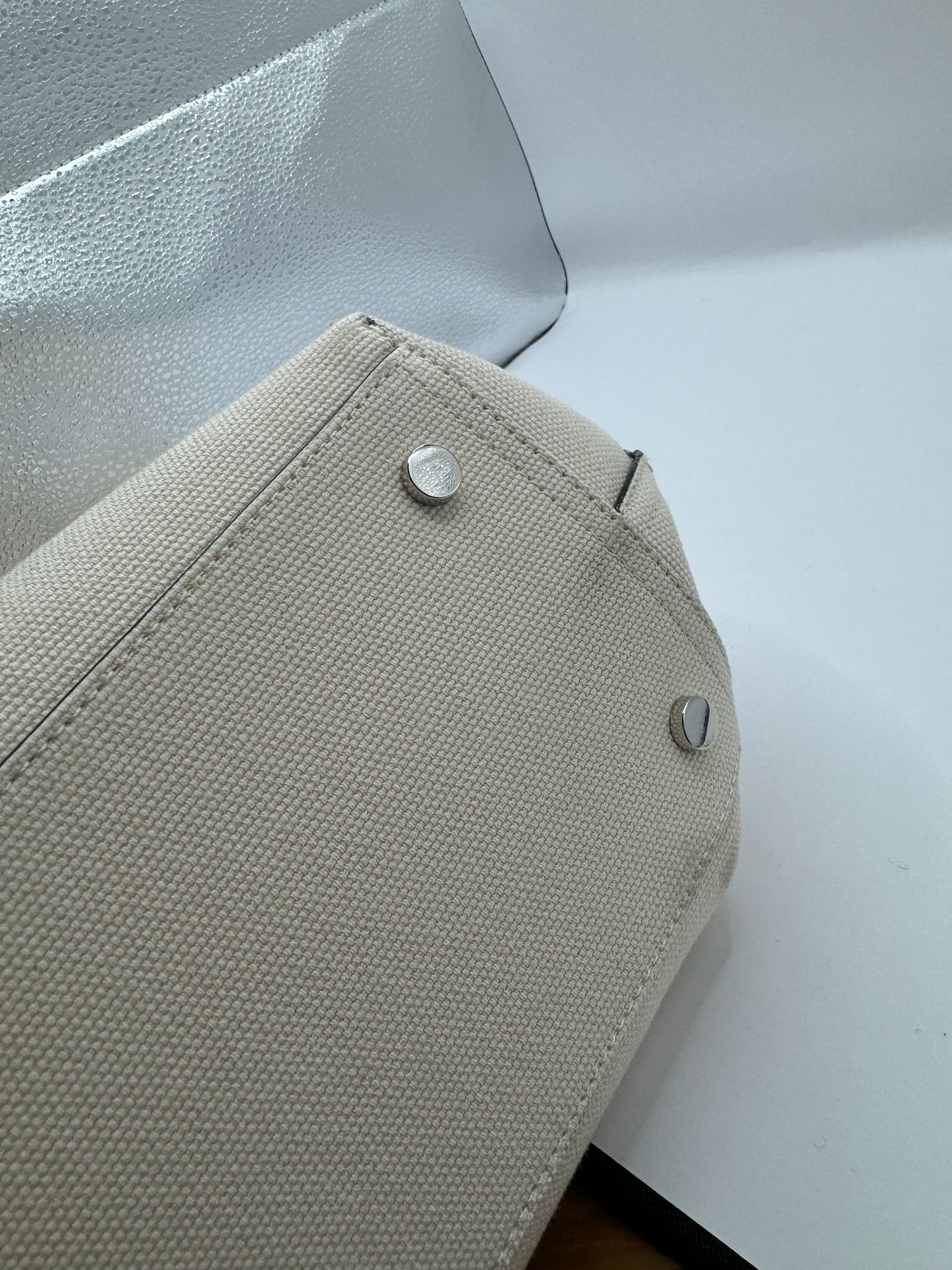 Jimmy Choo Canvas Two Tone Tote