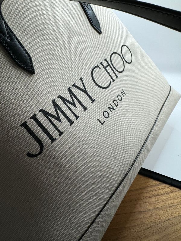 Jimmy Choo Canvas Two Tone Tote