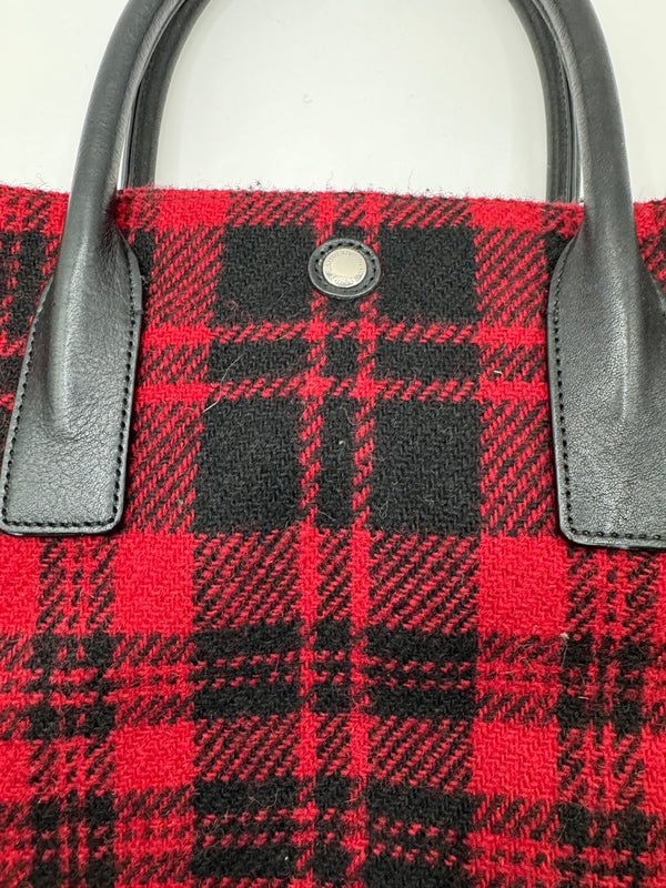 Saint Laurent/YSL N/S Wool Tartan Rive Gauche Shopper Tote Bag Limited edition runway