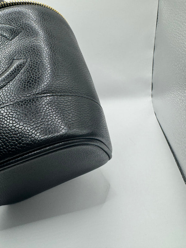 Chanel Caviar CC Vanity Case Caviar leather