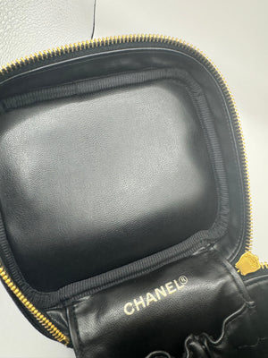 Chanel Caviar CC Vanity Case Caviar leather