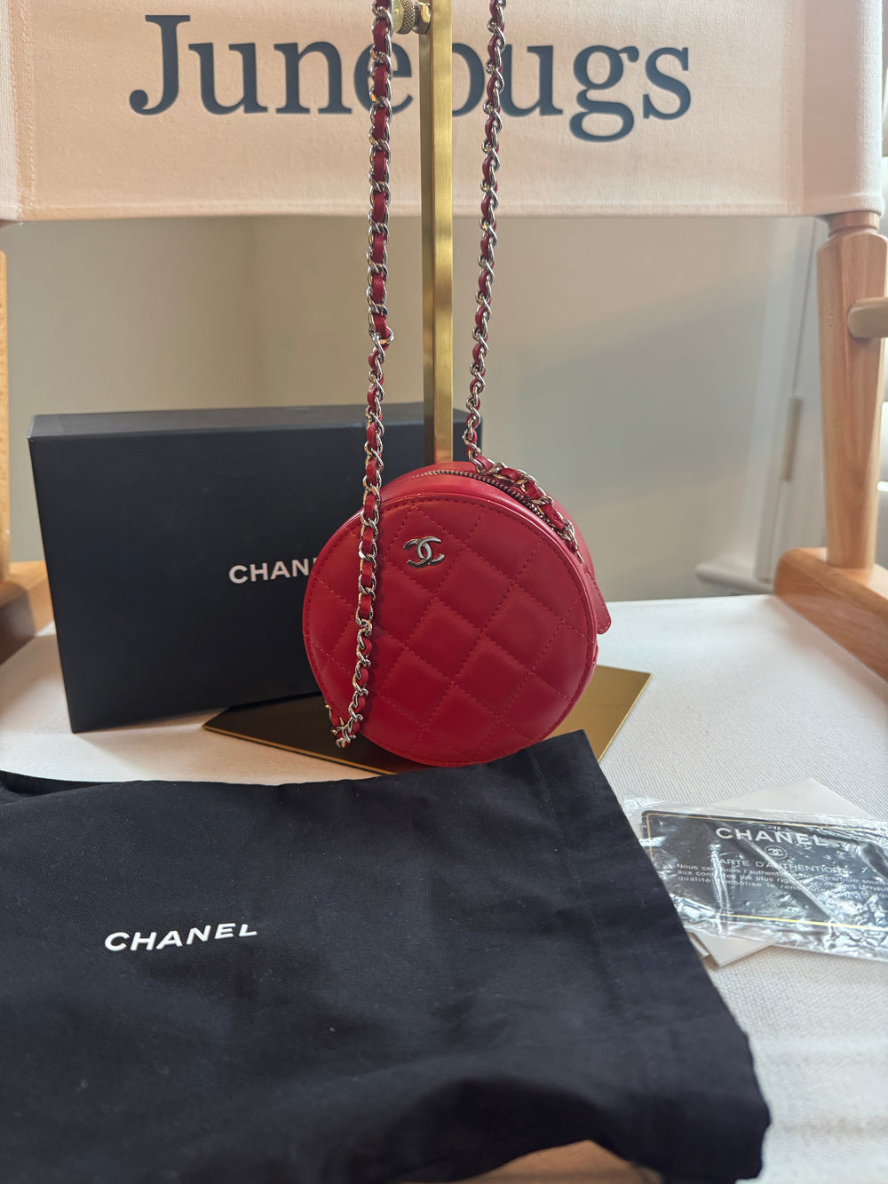 Chanel Mini Matelasse 2way Round SHW