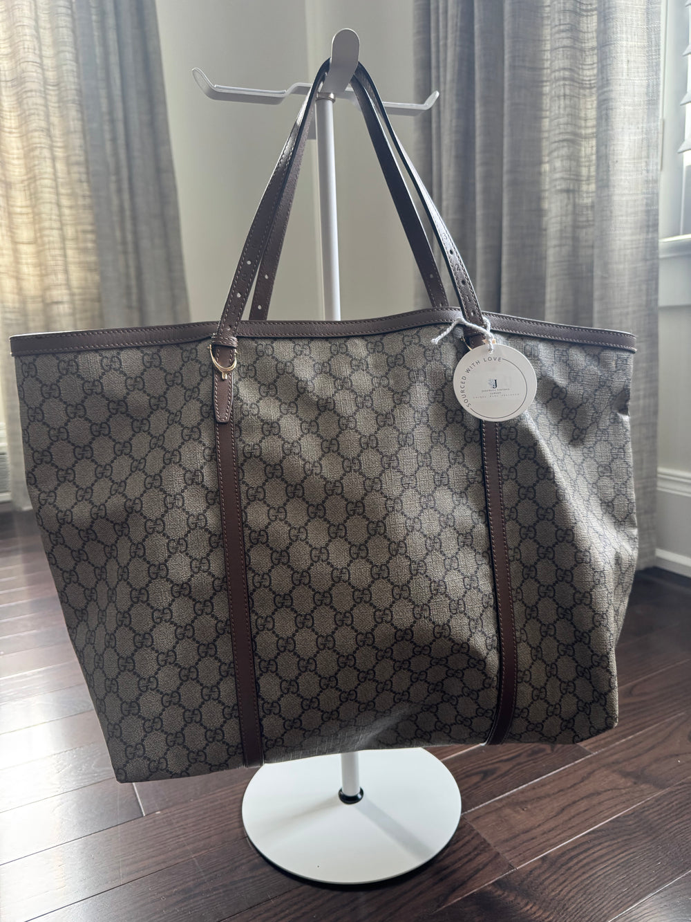 Gucci Beige/Brown GG Supreme Canvas Medium Nice Tote