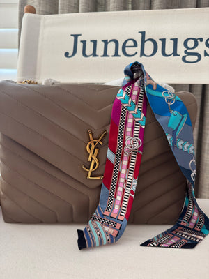 Hermes’ Brides et Gris silk Twilly